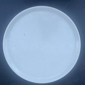 Off White White Round Plate 14 in x 14 in